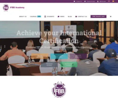 IFBB-Academy.com(IFBB Academy) Screenshot
