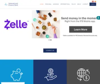 Ifbbank.com(International Finance Bank) Screenshot