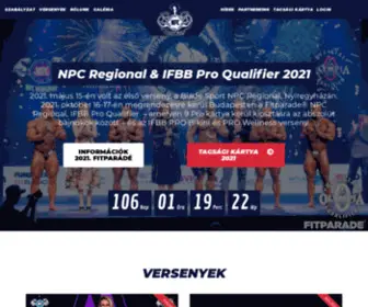 Ifbbproleaguehungary.hu(IFBB Pro League Hungary) Screenshot