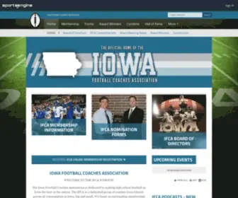 Ifbca.us(Iowa Football Coaches Association) Screenshot