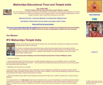 IFC-Mahavidya.org(IFC Mahavidya Temple India AND Malaysia) Screenshot