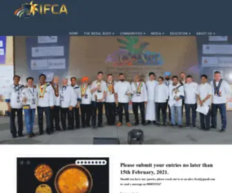 Ifca.info(The Indian Federation of Culinary Associations) Screenshot