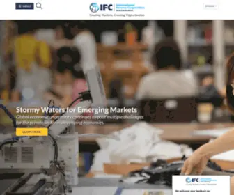 IFC.org(A strong and engaged private sector) Screenshot