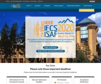 IFCS-Isaf2020.org(IEEE IFCS) Screenshot