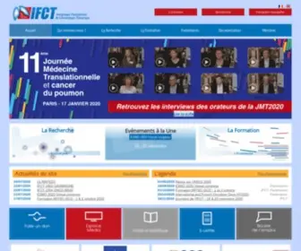 IFCT.fr(Intergroupe Francophone de Cancérologie Thoracique) Screenshot
