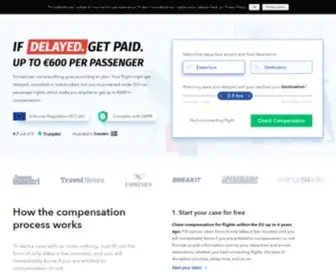 Ifdelayed.com(Claim Compensation for Cancelled Flight) Screenshot
