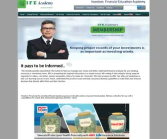 Ifea.in(Investors Financial Education Academy) Screenshot