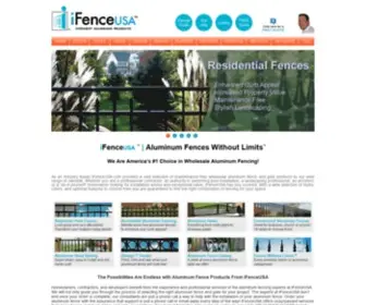 Ifenceusa.com(Wholesale Aluminum Fence Panels & Aluminum Gates) Screenshot
