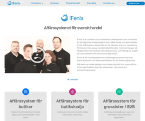 Ifenix.se(Ett modernt affärssystem i molnet) Screenshot