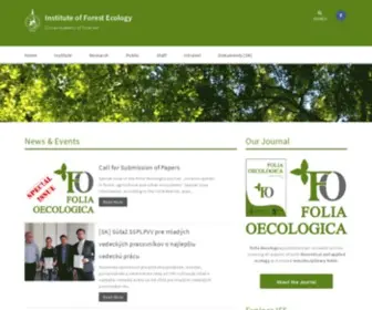 Ife.sk(Institute of Forest Ecology) Screenshot