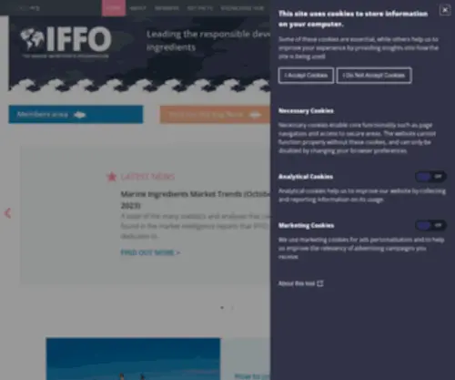 Iffo.net(The Marine Ingredients Organisation) Screenshot