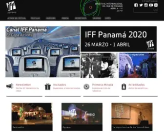 Iffpanama.org(Festival Internacional de Cine Panama) Screenshot