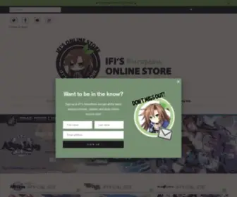 Iffyseurope.com(The Official Idea Factory Europe Online Store) Screenshot
