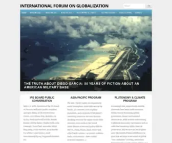 IFG.org(International Forum on Globalization) Screenshot