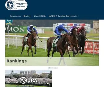 Ifhaonline.org(International Federation of Horseracing Authorities) Screenshot