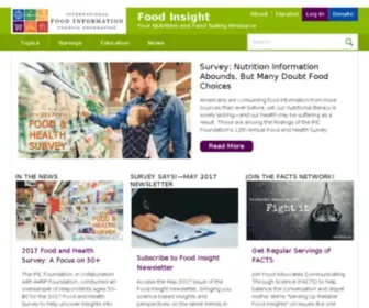 Ific.org(International Food Information Council) Screenshot