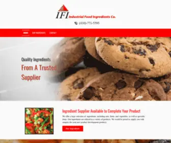 Ifico.com(Ingredients Manufacturer) Screenshot