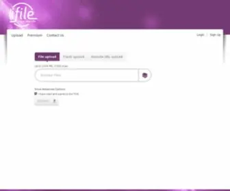 Ifile.ws(File upload) Screenshot