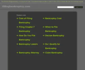 Ifilingbankruptcy.com(Bankruptcy Information) Screenshot