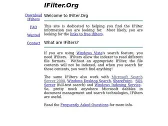 Ifilter.org(IFilter dot org) Screenshot