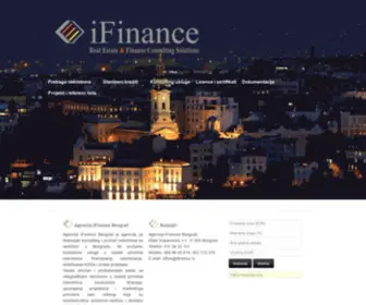 Ifinance.rs(Agencija iFinance) Screenshot