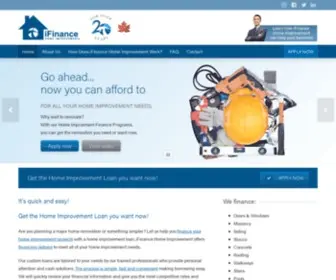 Ifinancehomeimprovement.com(Canada's Home Improvement Financing Company) Screenshot