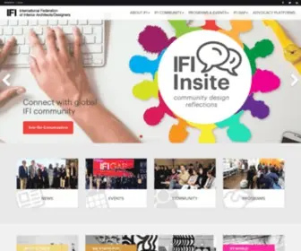 Ifiworld.org(The International Federation of Interior Architects/Designers) Screenshot