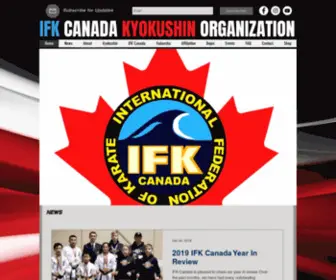 Ifkcanada.ca(IFK Canada Kyokushin Organization) Screenshot