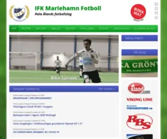 Ifkfotboll.ax(IFK Mariehamn Fotboll) Screenshot