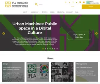 Iflaapr.org(IFLA Asia) Screenshot