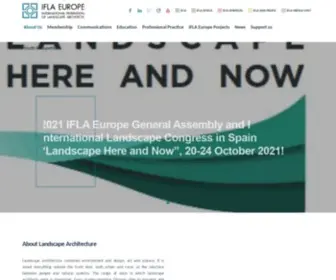 Iflaeurope.eu(IFLA Europe) Screenshot