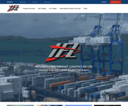 IFL.co.nz(International Freight Logistics NZ Ltd) Screenshot