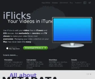 Iflicksapp.com(Manage your Video Collection with iTunes) Screenshot