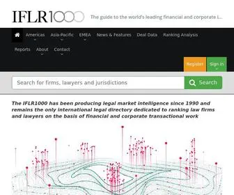 IFLR1000.com(The IFLR1000's financial and corporate law rankings for The IFLR1000) Screenshot