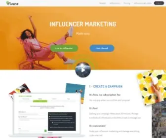 Ifluenz.com(The Instagram influencer marketing platform) Screenshot