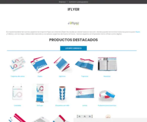 Iflyer.es(Imprimir flyers y folletos publicitarios online) Screenshot