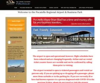 Iflypocatello.com(Information and photos about the pocatello regional airport and pocatello business park) Screenshot