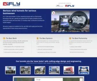 Iflysales.com(IFLY Tunnel Systems) Screenshot
