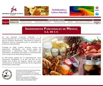 Ifmex.com(Ingredientes) Screenshot