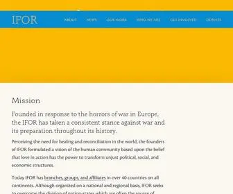 Ifor.org(IFOR) Screenshot
