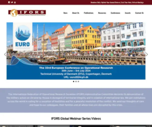 Ifors.org(The International Federation of Operational Research Societies IFORS) Screenshot