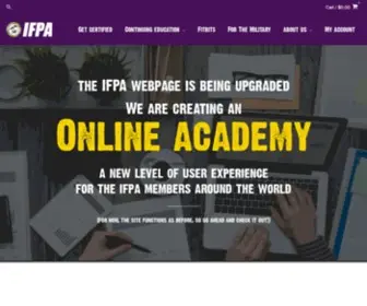 Ifpa-Fitness.com(International Fitness Professionals Association) Screenshot