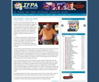 Ifpapinball.com(International Flipper Pinball Association) Screenshot