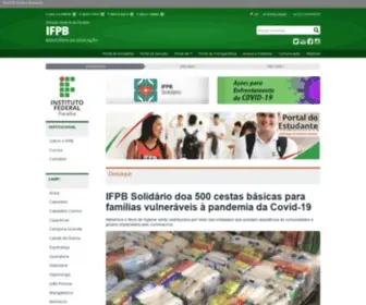 IFPB.edu.br(Instituto Federal da Paraiba IFPB) Screenshot