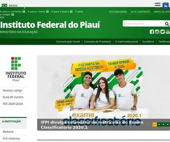 Ifpi.edu.br(IFPI Instituto Federal do Piauí) Screenshot