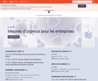 IFPPC.fr( Institut Français des Praticiens des Procédures Collectives) Screenshot