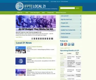 Ifpte21.org(International Federation of Professional and Technical Engineers) Screenshot