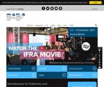 Ifra-Expo.com(Home) Screenshot