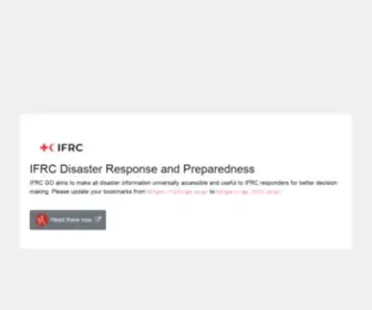 IfrcGo.org(IFRC GO) Screenshot
