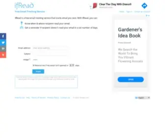 Ifread.com(Free Email Tracking Service) Screenshot